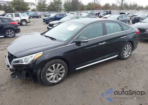 2017 Hyundai Sonata Sport z USA, uszkodzony, nr VIN 5NPE34AF2HH490432